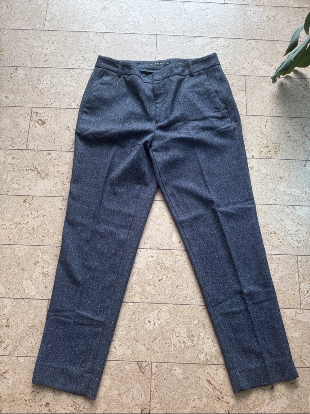 Woman’s Navy Blue Dress Pants - Classic Tailored Fit - Picture 2 of 6